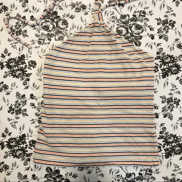 LOFT Striped Halter Top - Picture 2 of 5